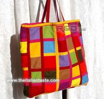 borsa per lo shopping , fatta a mano
