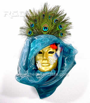Handmade decoration for Venetian mask 