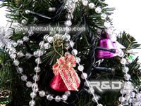 detail of Christmas tree decorated with bells