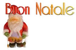 biglietto di Natale con Babbo Natale