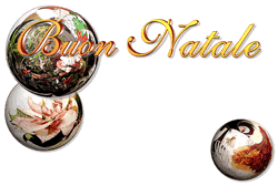 biglietto di Natale con sfere