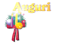 Modello biglietto con candele per Natale