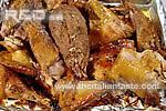 Capon stuffed with Cointreau-flavored chestnuts