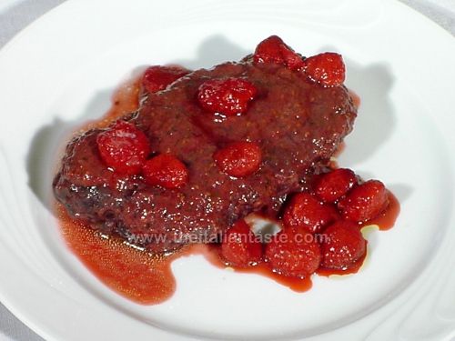 In the pot, raspberry