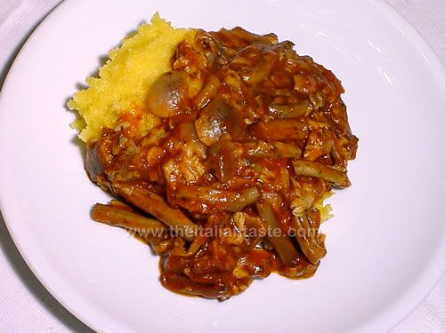 Polenta and mushrooms