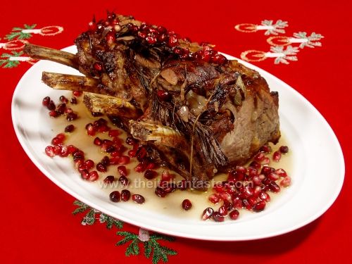 Rib roast with pomegranate