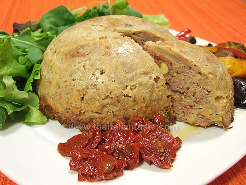 Mediterranean meat and cabbage pie