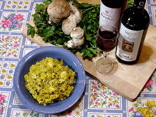 Porcini mushroom risotto