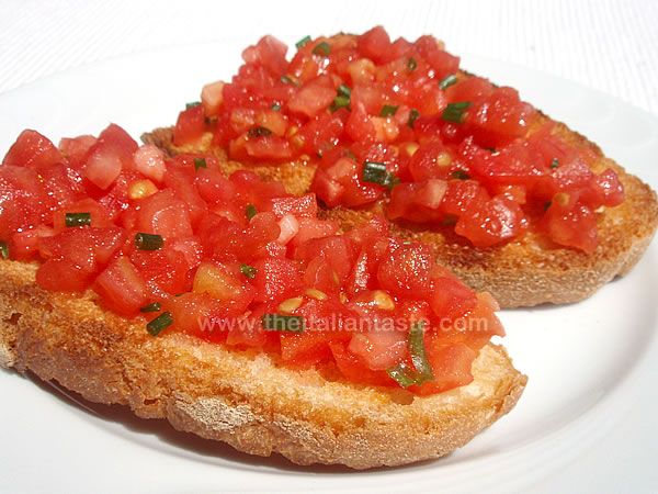 Tomato bruschetta (tomato-and-garlic toast bread) recipe