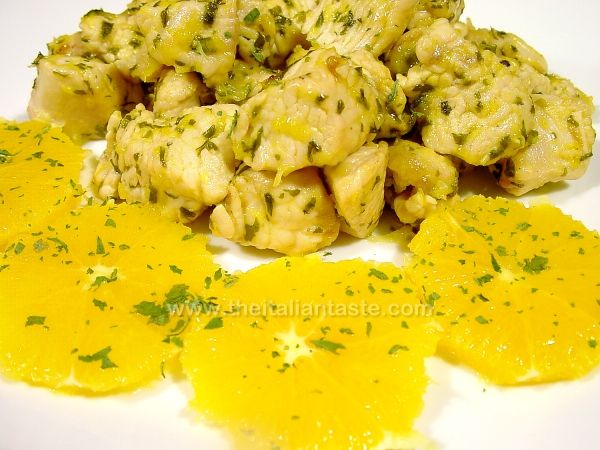 Fesa di tacchino all'arancia