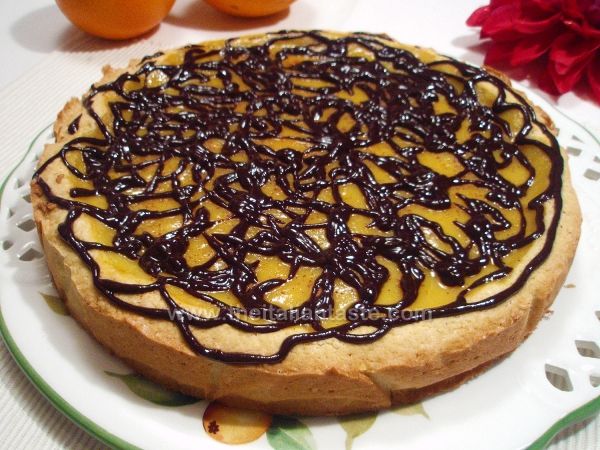 Crostata con arance e cioccolato