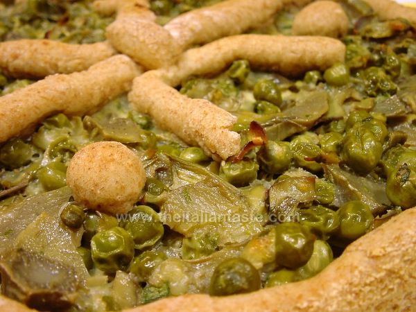 Pea-asparagus-artichoke-savory-tart