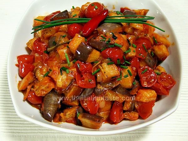 Melanzane fritte in umido