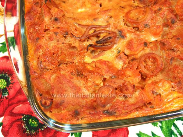 Italian baked seafood lasagna