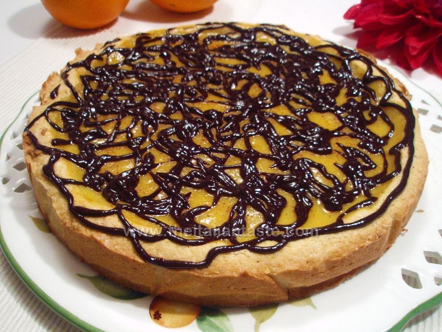 Orange-and-chocolate tart