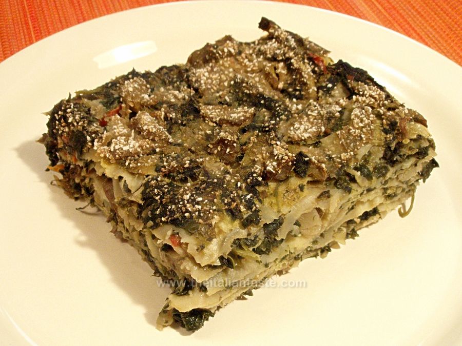 Lasagne in verde senza carne
