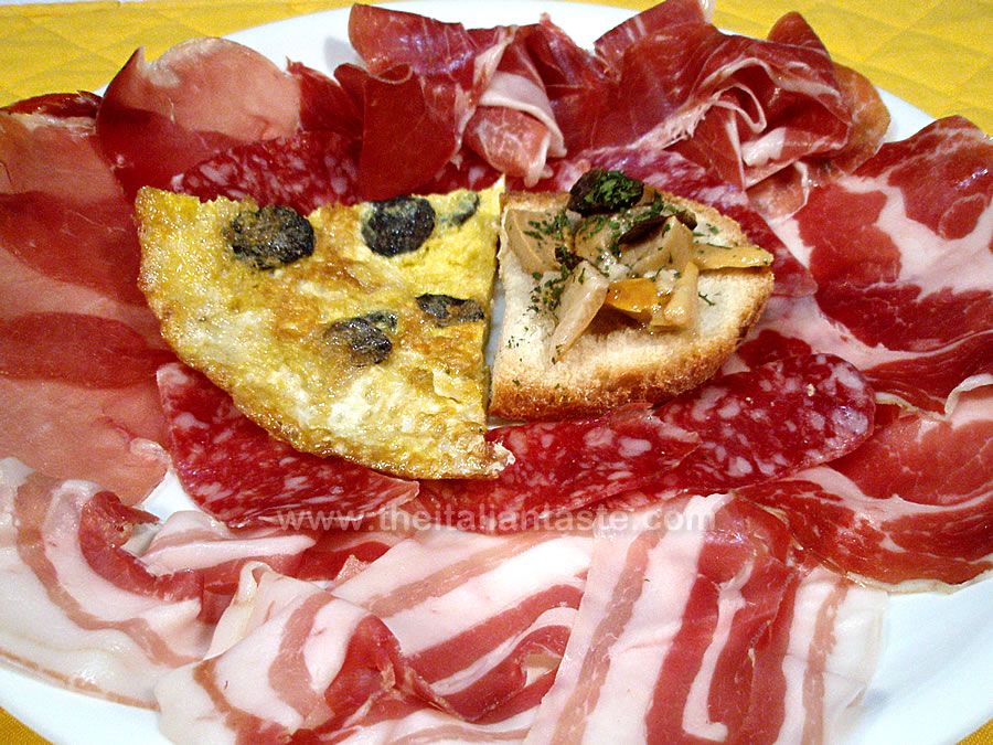 Antipasto platter, Umbria style