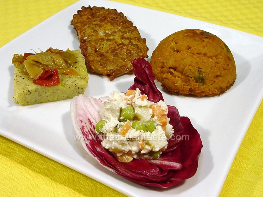 Winter vegetarian assorted starter